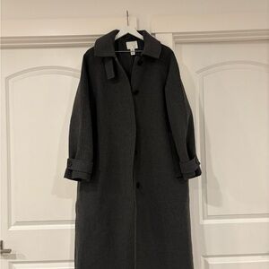 H&M grey wool coat Size XL